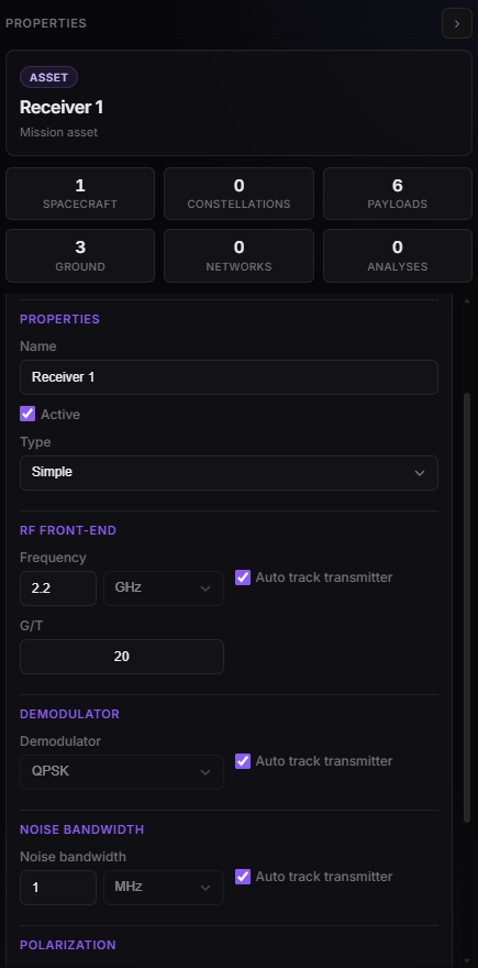Receiver editor