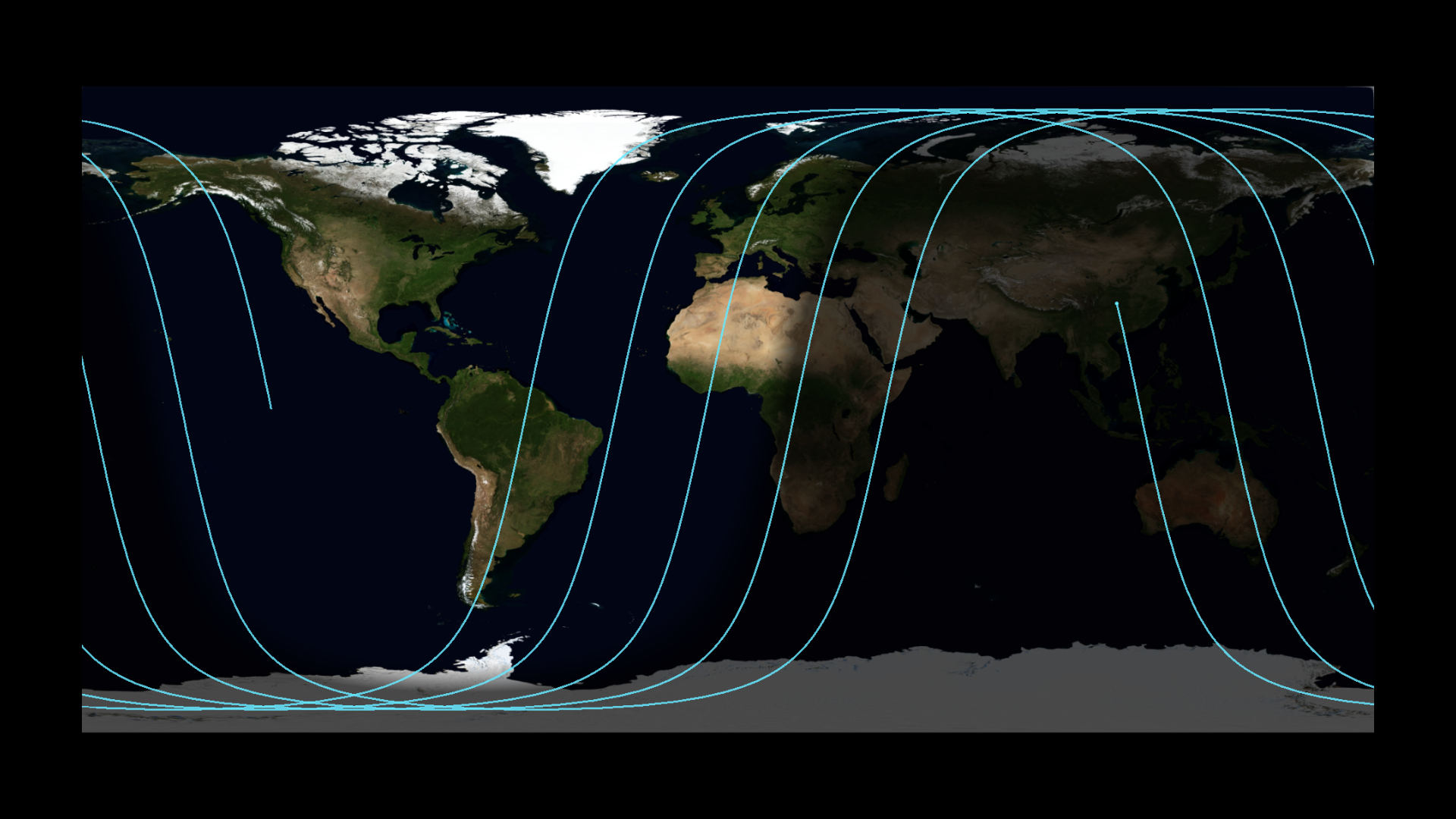Earth in 2D with day/night shadow