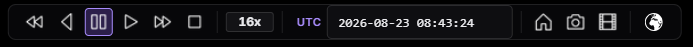 3D playback toolbar