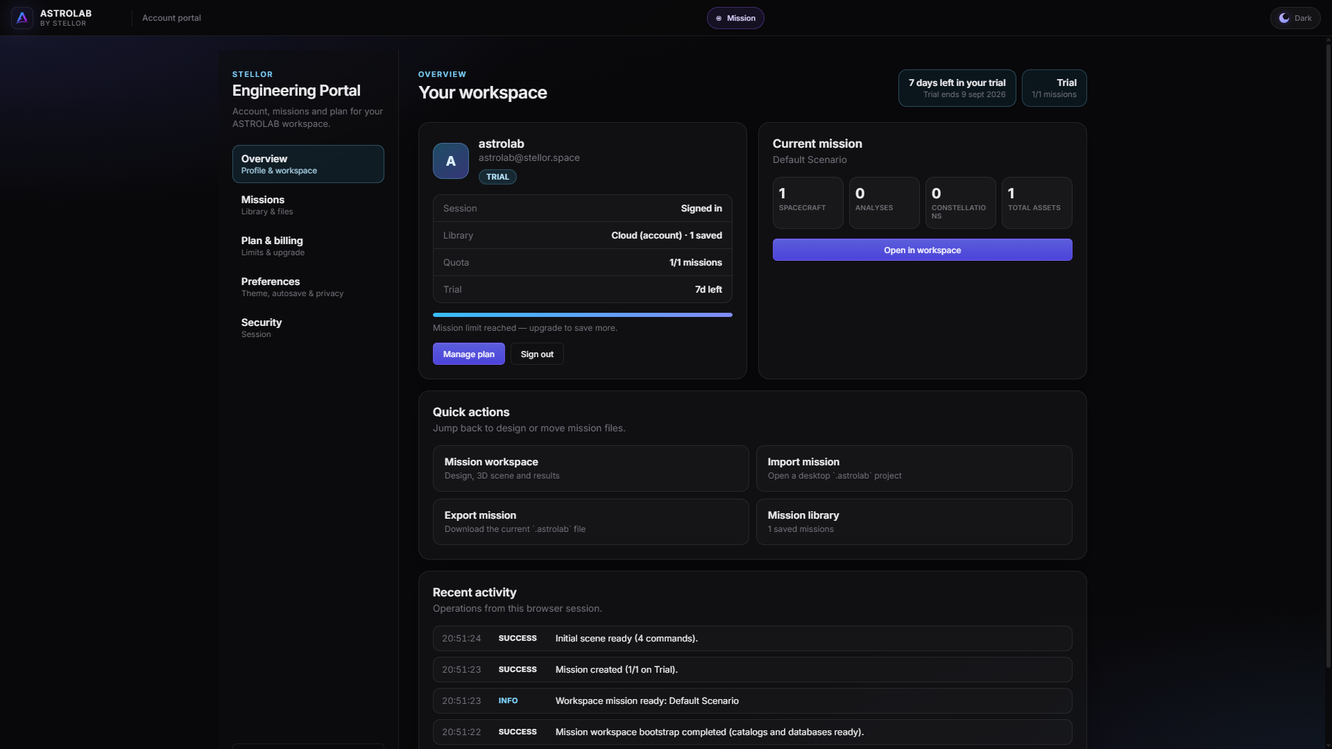 Engineering Portal overview