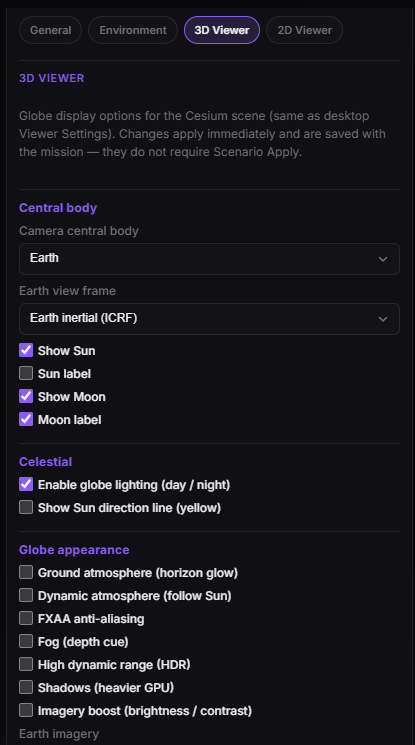 Scenario — 3D Viewer tab