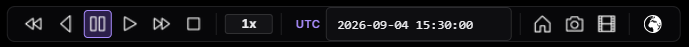 3D playback toolbar